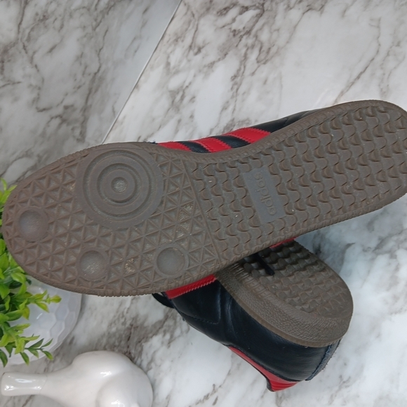 ADIDAS Samba Team Manchester United Sneakers Shoes Men's Size 7.5 Black - Picture 10 of 13